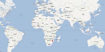 Žemėlapis Svazilandas pasaulio