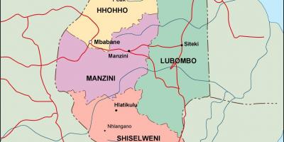 Žemėlapis Svazilandas